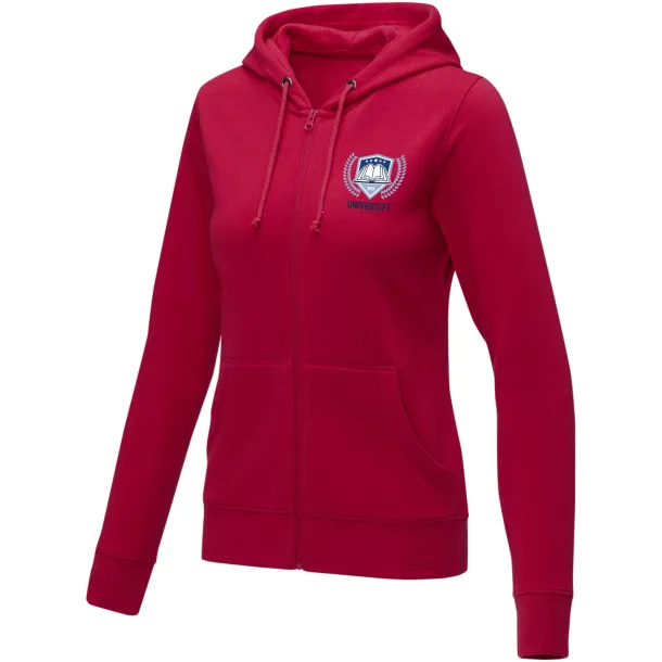 Theron women’s full zip hoodie - Elevate Essentials Red