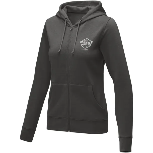 Theron women’s full zip hoodie - Elevate Essentials Storm grey