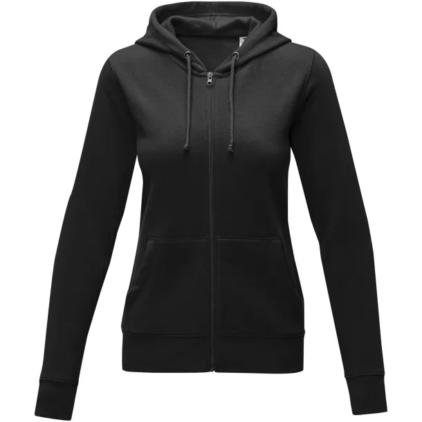 Theron women’s full zip hoodie - Elevate Essentials Solid black