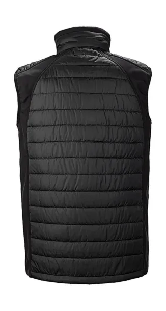  Black Compass Padded Softshell Gilet - Result Genuine Recycled