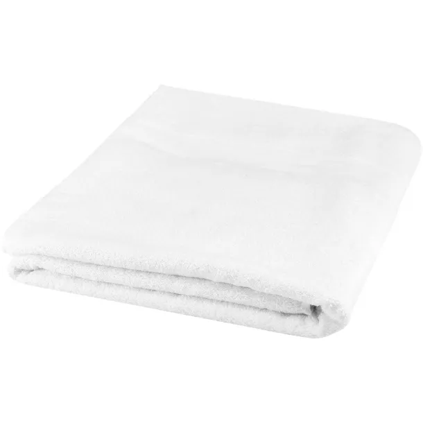 Evelyn 450 g/m² cotton bath towel 100x180 cm - Unbranded White