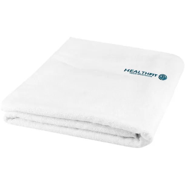 Evelyn 450 g/m² cotton bath towel 100x180 cm - Unbranded White