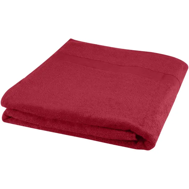 Evelyn 450 g/m² cotton bath towel 100x180 cm - Unbranded Red