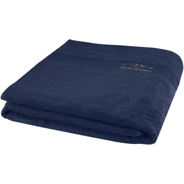 Evelyn 450 g/m² cotton bath towel 100x180 cm - Unbranded Navy Blue