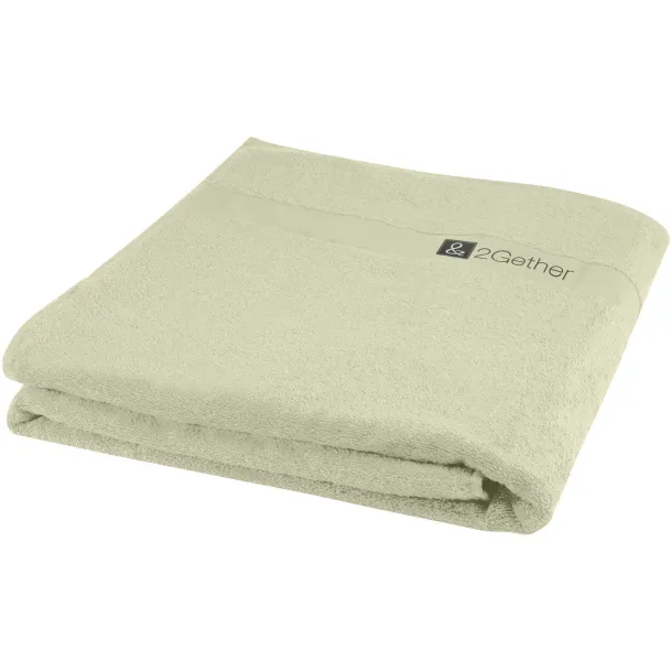 Evelyn 450 g/m² cotton bath towel 100x180 cm - Unbranded Light grey