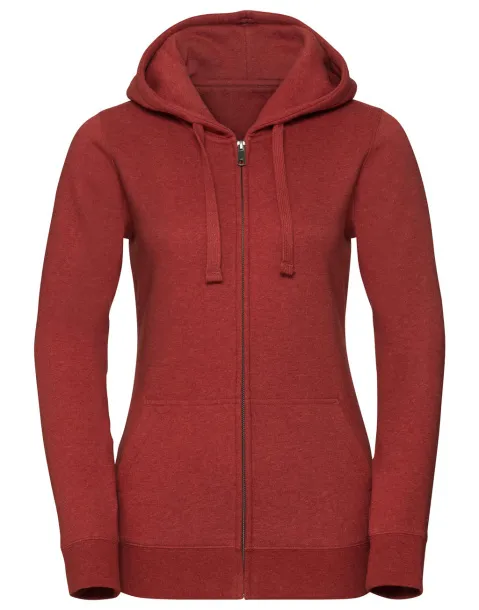  Ladies' Authentic Melange Zipped Hood Sweat - Russell 