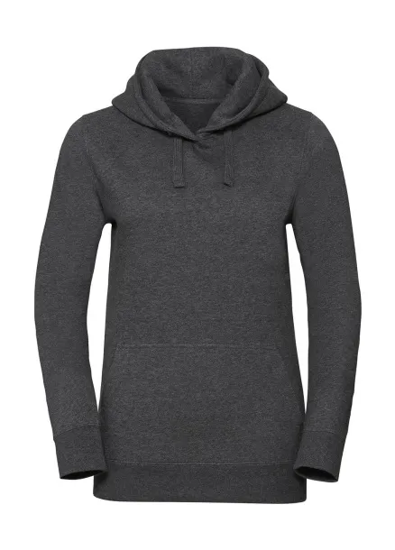  Ladies' Authentic Melange Hooded Sweat - Russell  Carbon Melange