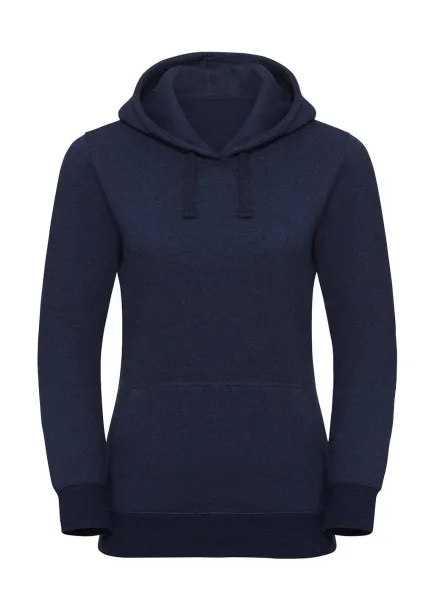  Ženski melange hoodie s patentnim zatvaračem - Russell Athletic Indigo Melange
