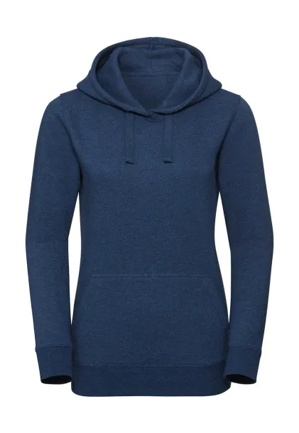  Ladies' Authentic Melange Hooded Sweat - Russell  Ocean Melange