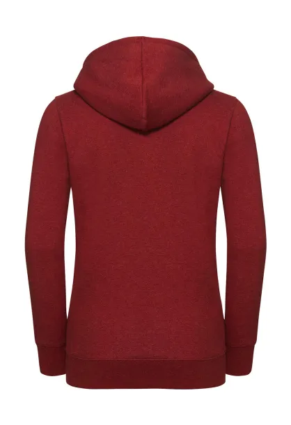  Ženski melange hoodie s patentnim zatvaračem - Russell Athletic