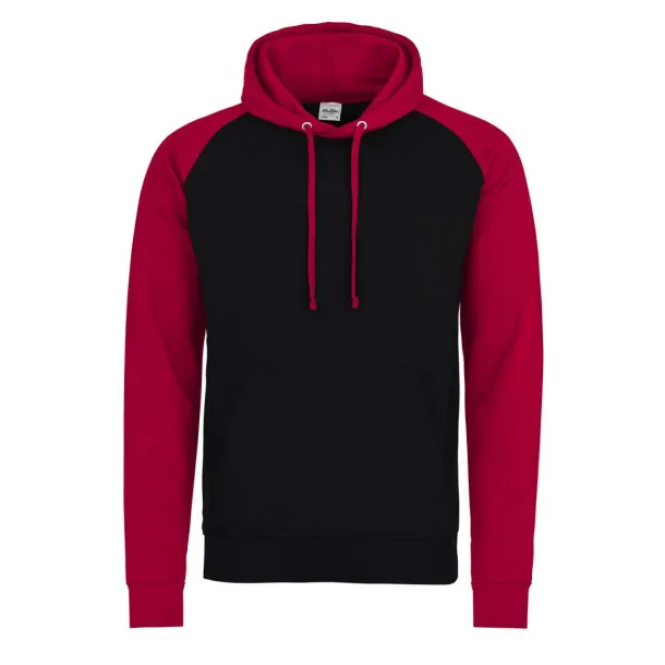  Bejzbol hoodica, 280 g/m2 - Just Hoods Crna Sapphire Blue