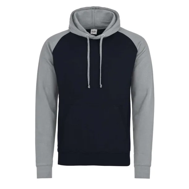  Bejzbol hoodica, 280 g/m2 - Just Hoods Oxford Navy burgundac