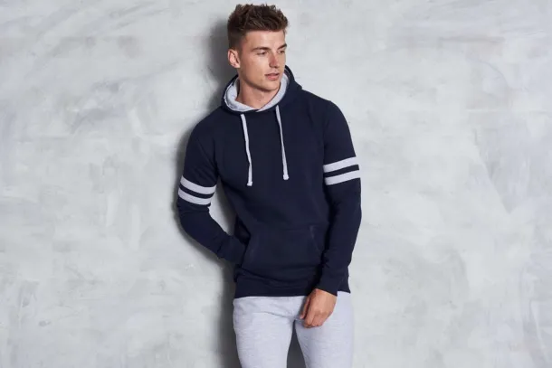  GAME DAY HOODIE - 330 g/m² - Just Hoods New French Navy Heather Grey