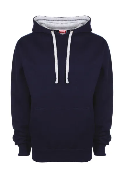  Contrast Hoodie - FDM Navy Sport Grey