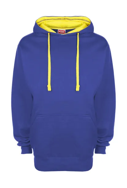  Dvobojni hoodie - FDM Kraljevski plava Empire Yellow