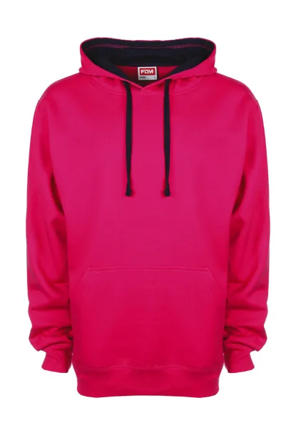  Contrast Hoodie - FDM Fuchsia Navy