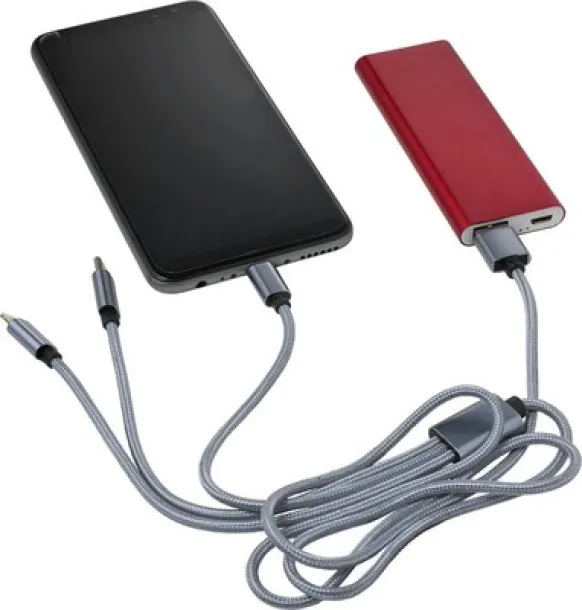  Charging cable Srebrna