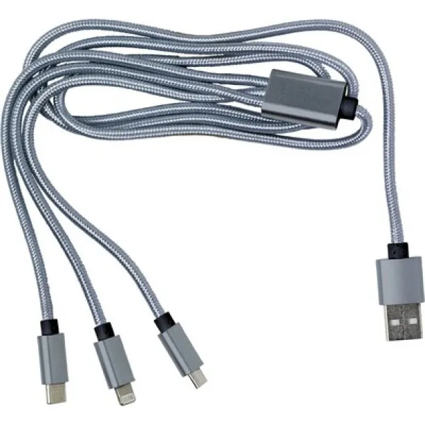  Charging cable Srebrna