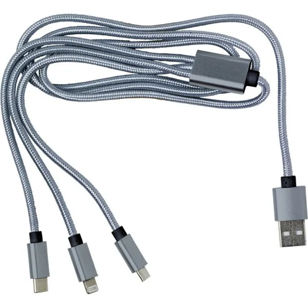  Charging cable Srebrna