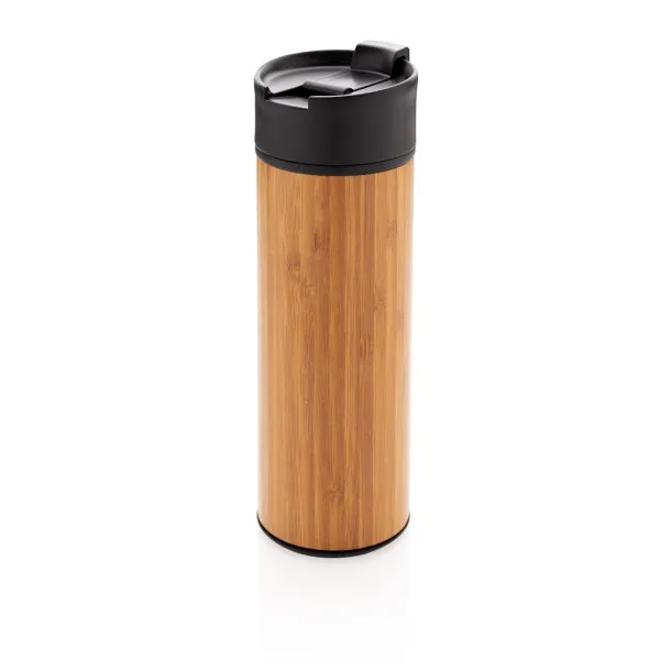  Bogota vacuum bamboo coffee mug - XD Xclusive Brown 