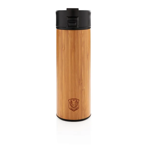  Bogota vacuum bamboo coffee mug - XD Xclusive Brown 