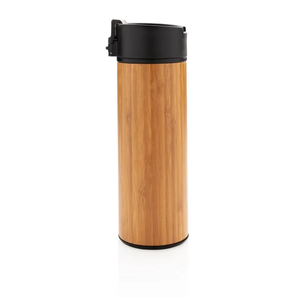  Bogota vacuum bamboo coffee mug - XD Xclusive Brown 