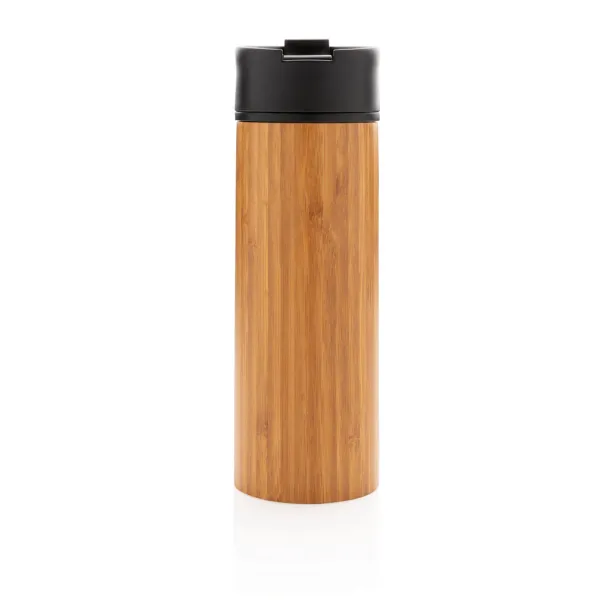  Bogota vacuum bamboo coffee mug - XD Xclusive Brown 