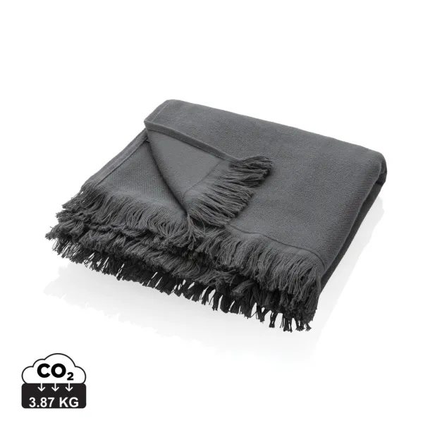  Ukiyo Keiko AWARE™ solid hammam towel 100x180cm - Ukiyo anthracite 