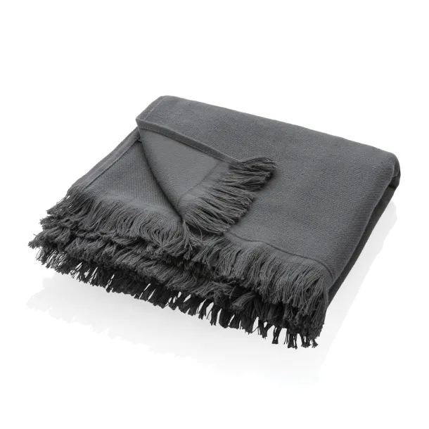  Ukiyo Keiko AWARE™ solid hammam towel 100x180cm - Ukiyo anthracite 