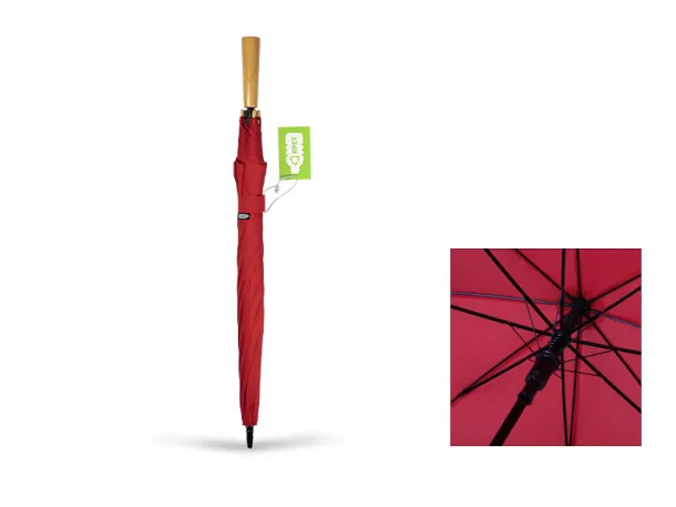 ECOLINE umbrella with automatic opening - CASTELLI Red