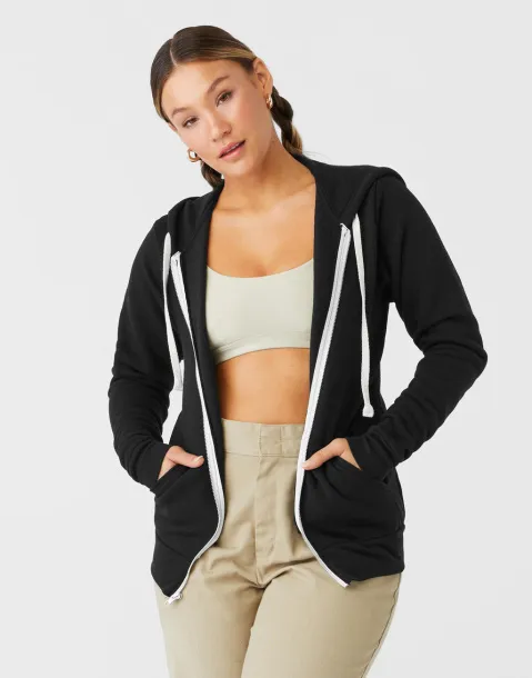  Unisex triblend hoodie s patentnim zatvaračem, 280 g/m² - Bella+Canvas