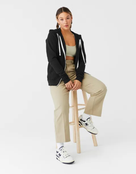  Unisex triblend hoodie s patentnim zatvaračem, 280 g/m² - Bella+Canvas