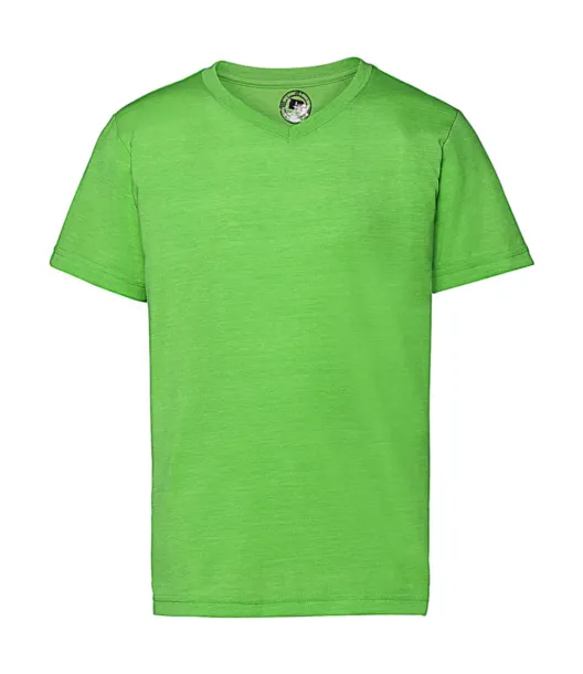  Boys V-Neck HD Tee - Russell  Green Marl