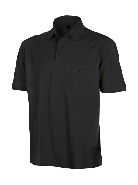  Apex polo majica, 200 g/m² - Result Work-Guard Crna