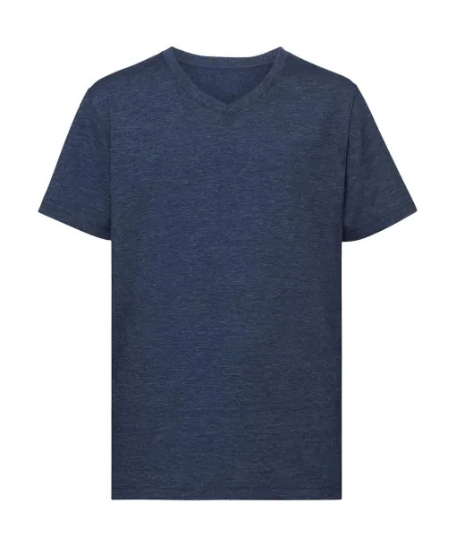  Boys V-Neck HD Tee - Russell  Bright Navy Marl