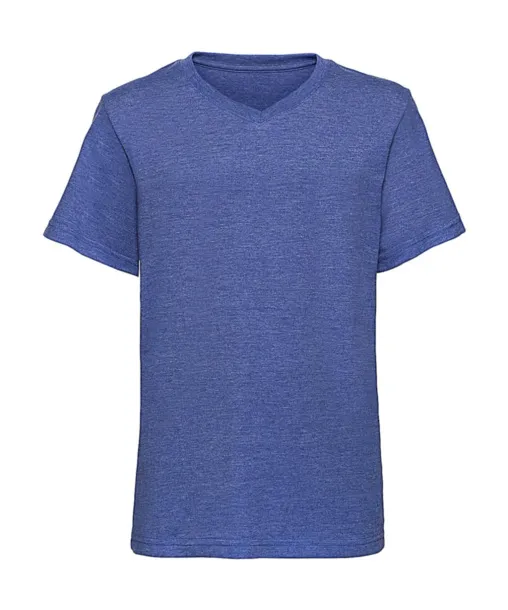  Boys V-Neck HD Tee - Russell  Blue Marl