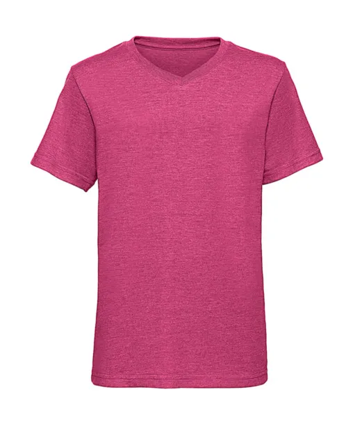  Boys V-Neck HD Tee - Russell  Pink Marl