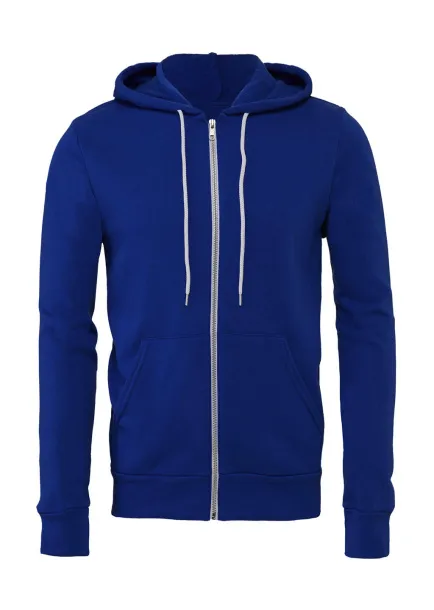  Unisex hoodie od poli pamuka s patentnim zatvaračem - Bella+Canvas True Royal