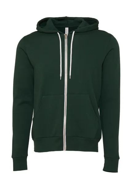  Unisex Poly-Cotton Full Zip Hoodie - Bella+Canvas Forest