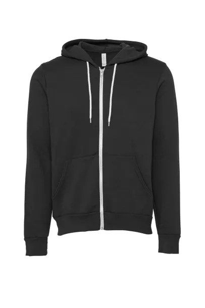  Unisex hoodie od poli pamuka s patentnim zatvaračem - Bella+Canvas DTG Dark Grey