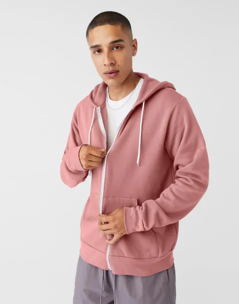  Unisex hoodie od poli pamuka s patentnim zatvaračem - Bella+Canvas