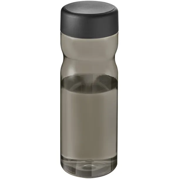 H2O Eco Base 650 ml screw cap water bottle Charcoal Solid black