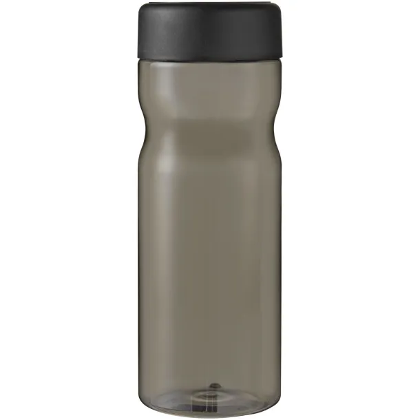 H2O Eco Base 650 ml screw cap water bottle Charcoal Solid black