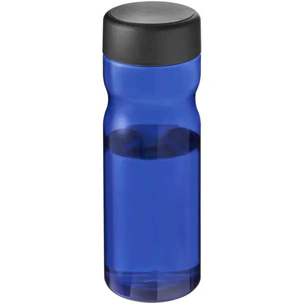 H2O Eco Base 650 ml screw cap water bottle Blue Solid black