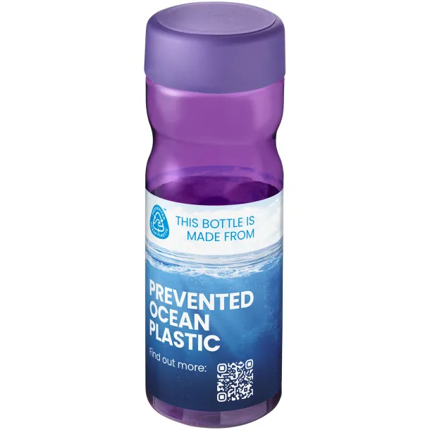 H2O Eco Base 650 ml screw cap water bottle Purple Purple