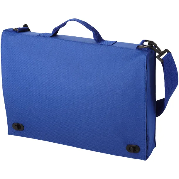 Santa Fe 2-buckle closure conference bag Royal blue