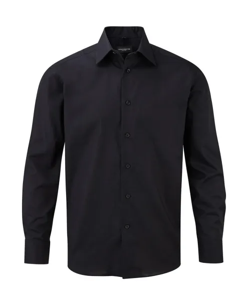  Oxford Shirt LS - Russell Collection Black