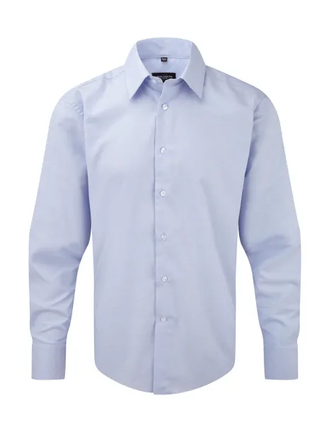  Oxford Shirt LS - Russell Collection Oxford Blue