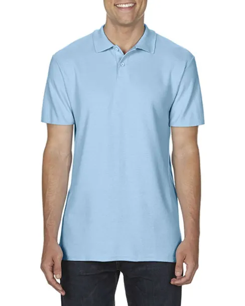  SOFTSTYLE® ADULT DOUBLE PIQUÉ POLO - Gildan Light Blue