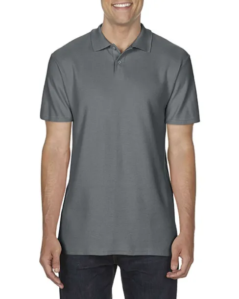  SOFTSTYLE® ADULT DOUBLE PIQUÉ POLO - Gildan Ugljen